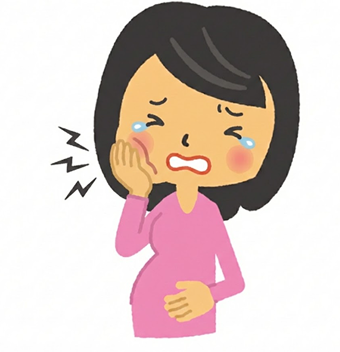 Ｑ．妊娠中ですが、親知らずの周りが腫れて大変痛くなりました。どうすればよいでしょうか？