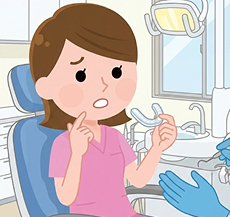 来院3回目　使用後の経過観察　装置の調整